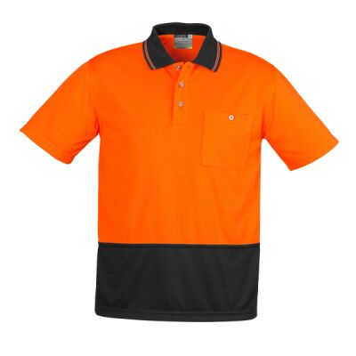 Syzmik Unisex Hi Vis Basic Spliced Polo - Short Sleeve Thumbnail