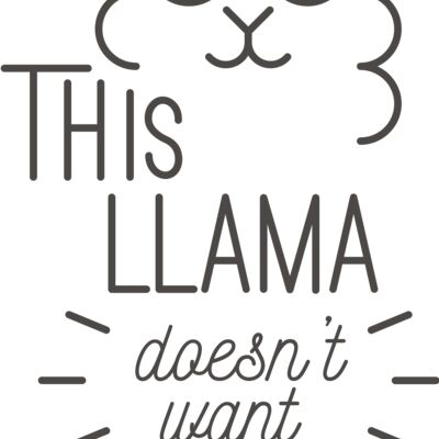 This Llama Doesn't Want Your Drama Thumbnail